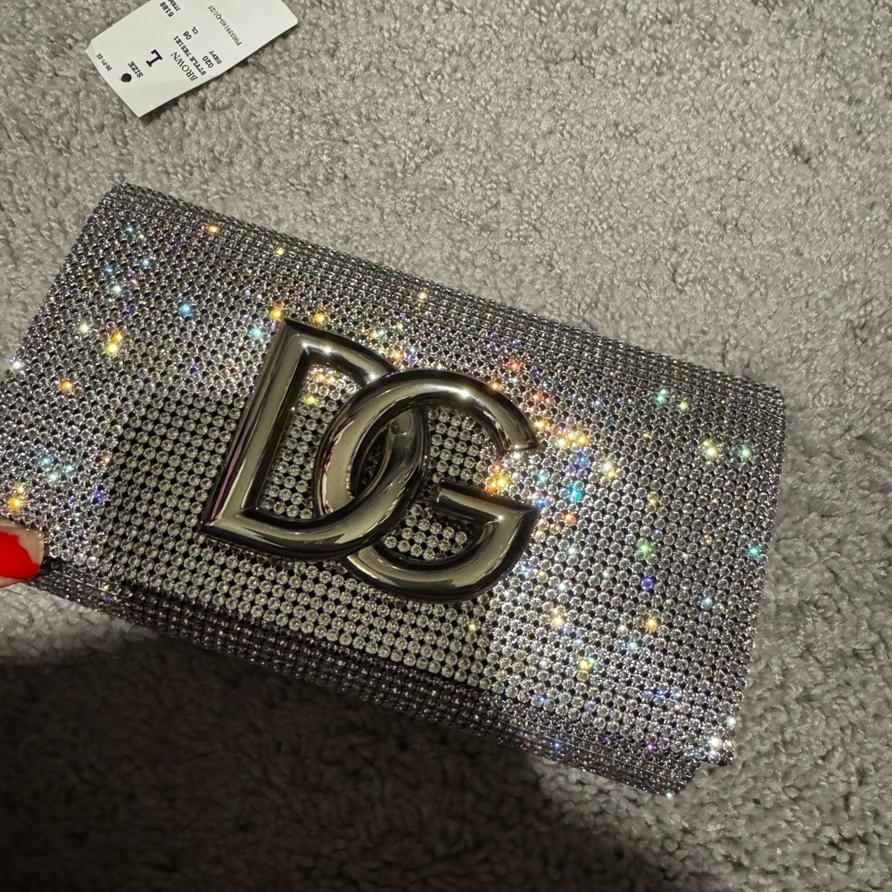 DG logo bag in crystal mesh women bag - Picture 2 of 16
